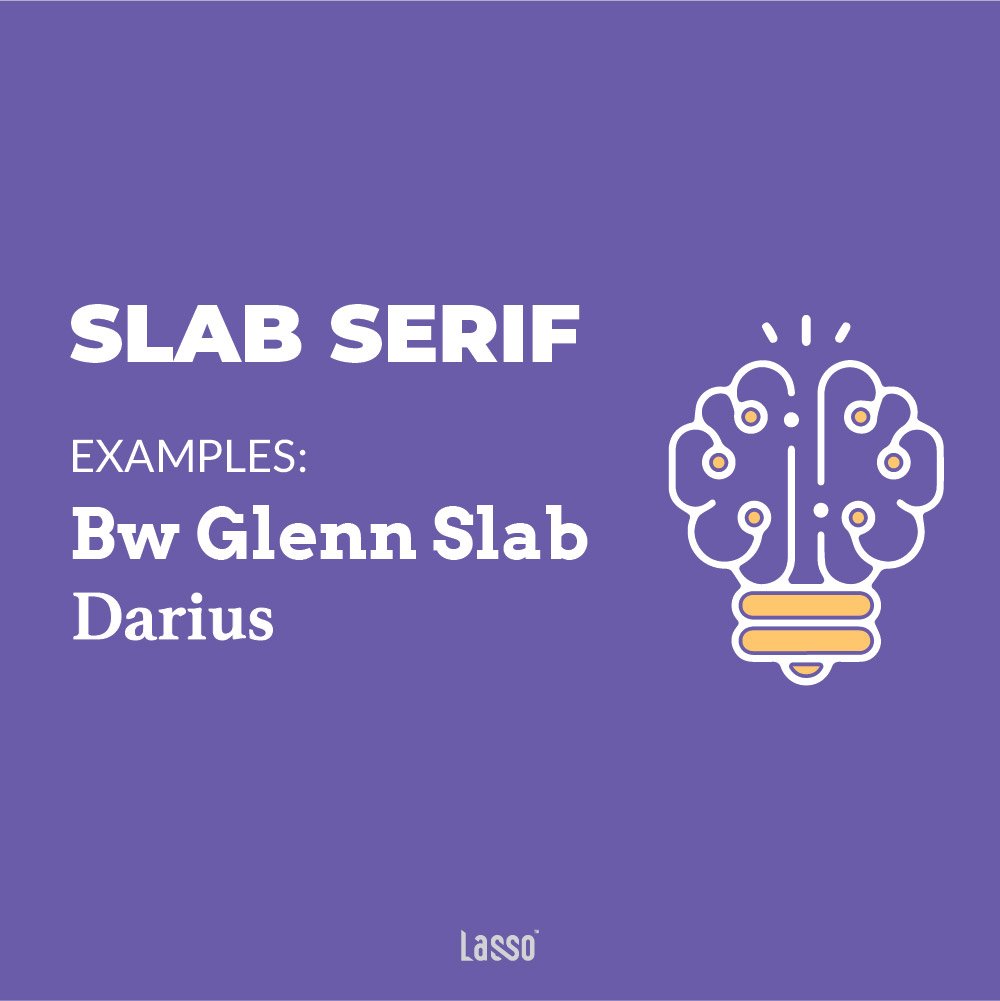 Slab Serif tạo cảm giác: Bền vững, Mạnh mẽ, Quyền lực và Nam tính.