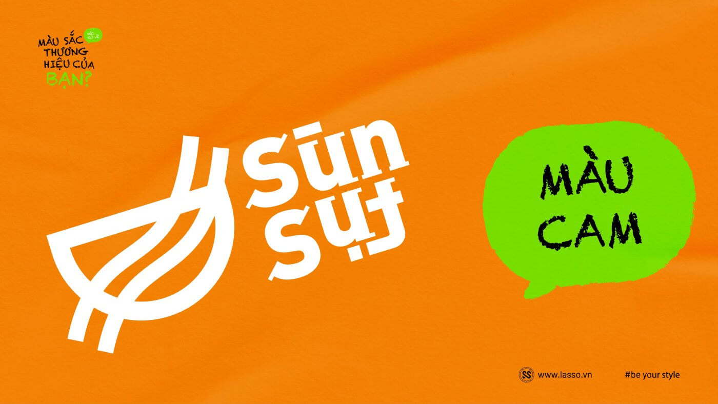 Màu cam trong thiết kế logo